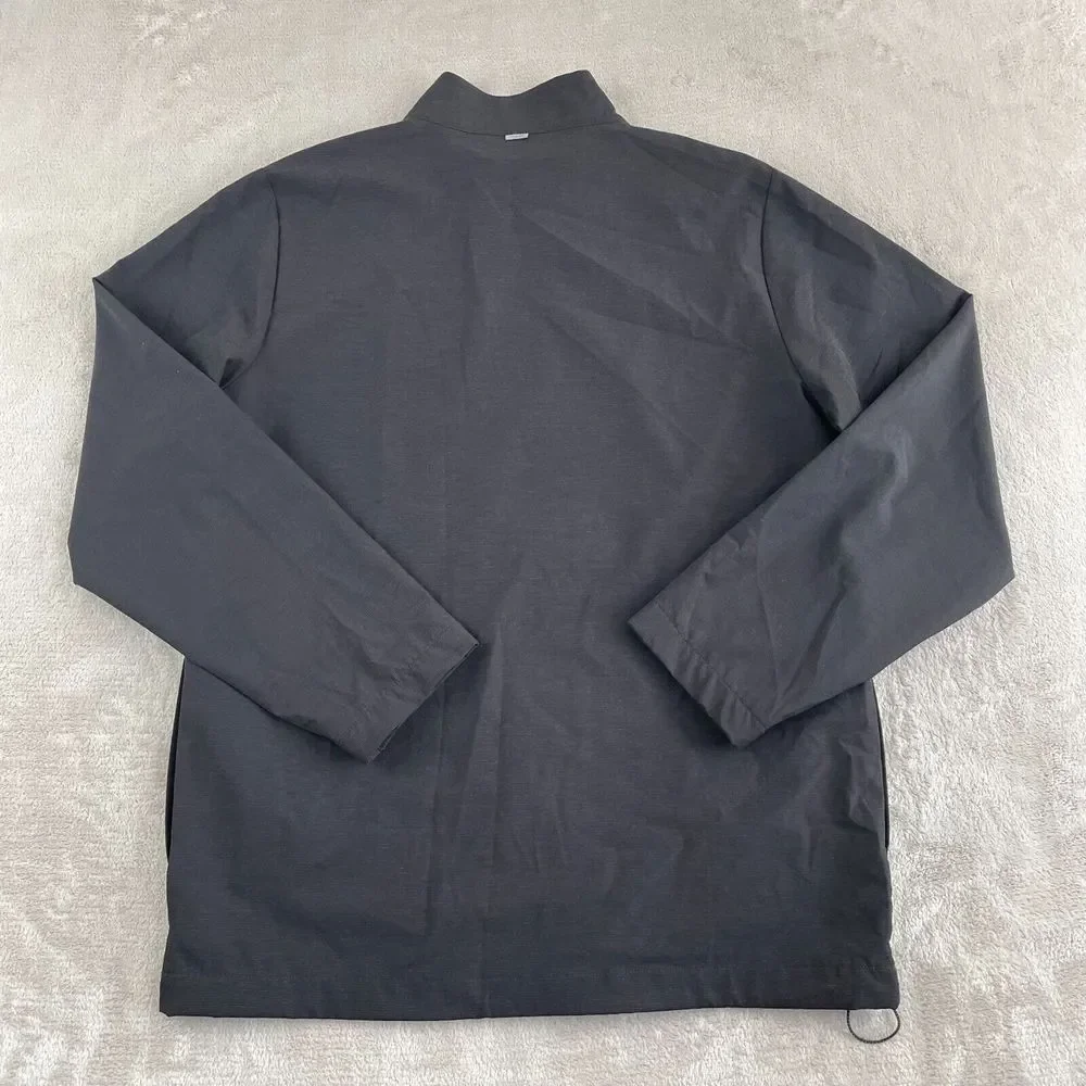 Travis Matthew Golf Jacket‎ Men Medium Black Full Zip Windbreaker Mesh Lined